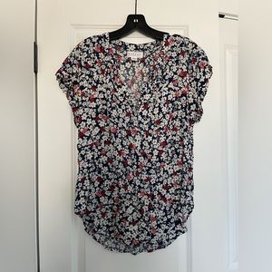 Velvet Floral Blouse